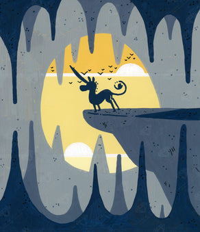 Diamond Painting Unicorn Lair 13" x 15" (32.8cm x 38cm) / Square With 11 Colors Including 1 ABs and 1 Iridescent Diamonds / 15,912