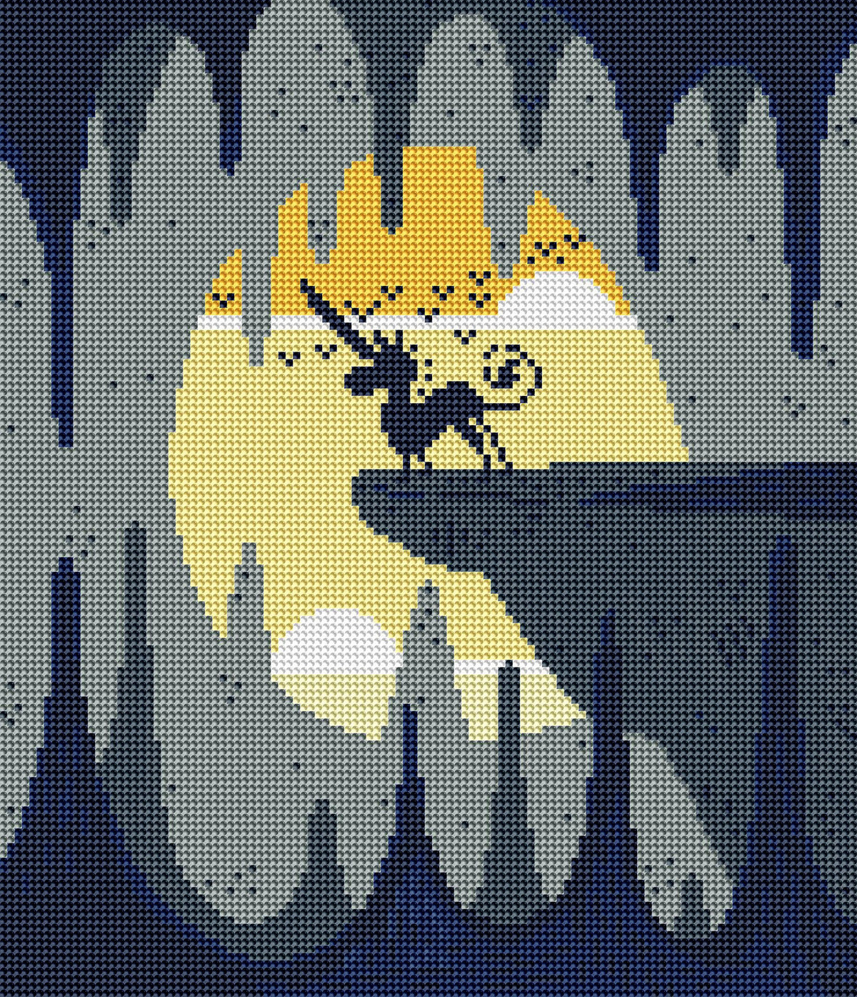 Diamond Painting Unicorn Lair 13" x 15" (32.8cm x 38cm) / Square With 11 Colors Including 1 ABs and 1 Iridescent Diamonds / 15,912