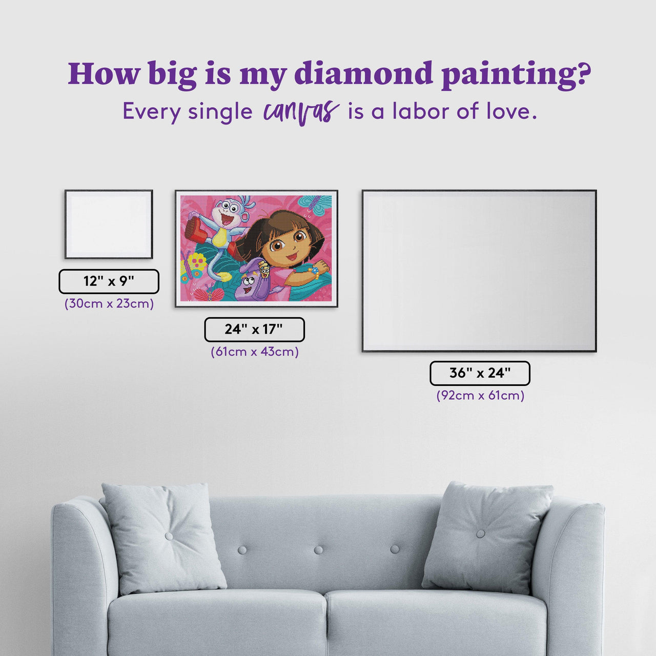 Diamond Painting ¡Vámonos! Let’s Go! 24" x 17" (61cm x 43cm) / Round with 56 Colors including 6 ABs / 32,984