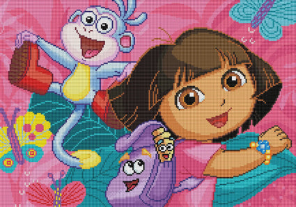 Diamond Painting ¡Vámonos! Let’s Go! 24" x 17" (61cm x 43cm) / Round with 56 Colors including 6 ABs / 32,984