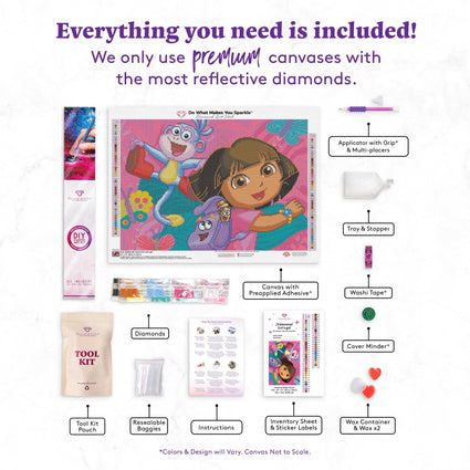 Diamond Painting ¡Vámonos! Let’s Go! 24" x 17" (61cm x 43cm) / Round with 56 Colors including 6 ABs / 32,984