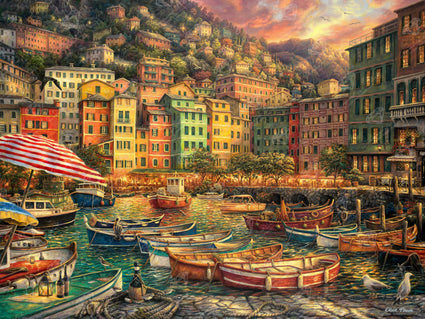 Diamond Painting Vibrant Italy 36.6" x 27.6″ (93cm x 70cm) / Square with 53 Colors including 2 ABs / 102,213