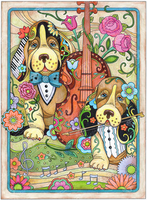 Diamond Painting Violinists 22" x 30″ (56cm x 76cm) / Square with 42 Colors including 2 ABs / 67038