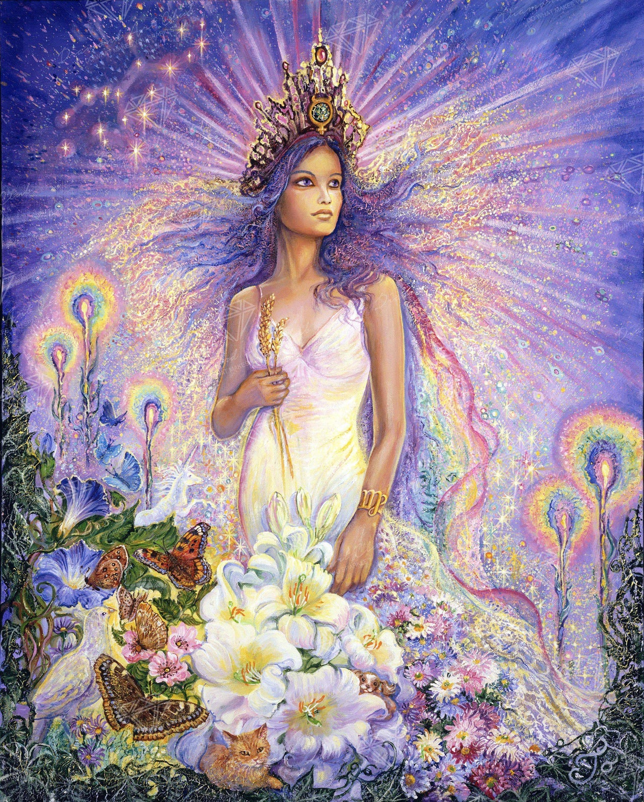 Diamond Painting Virgo 27.6" x 34.2″ (70cm x 87cm) / Square with 55 Colors including 3 ABs / 95,559