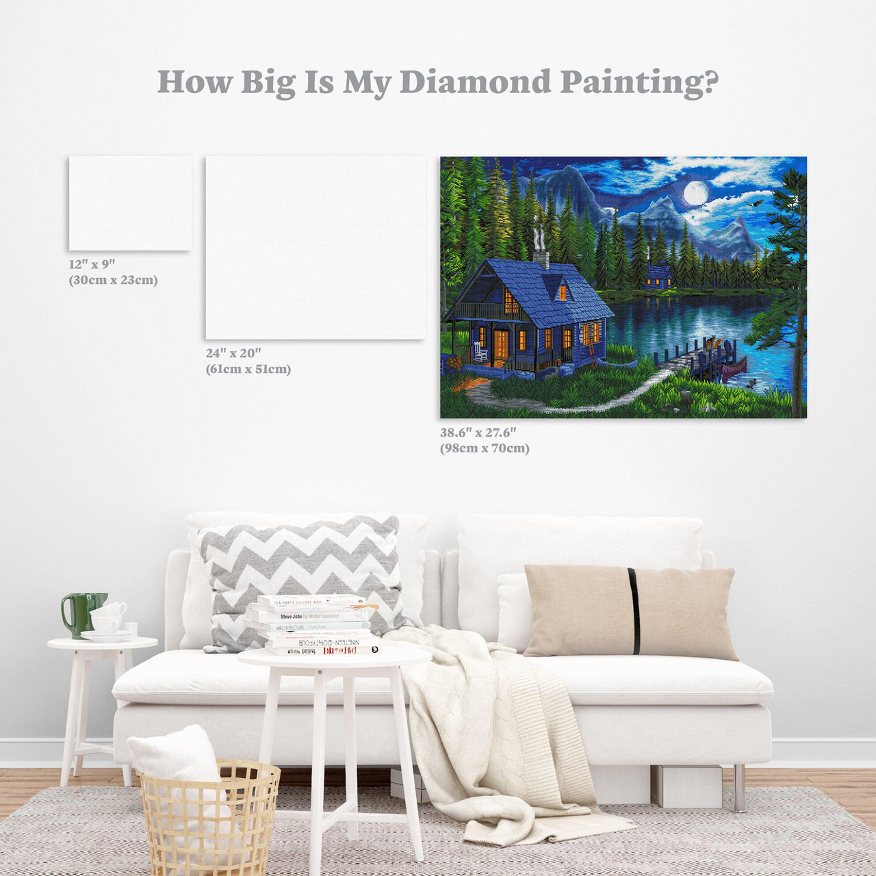 Diamond Painting Waiting for Master 38.6" x 27.6″ (98cm x 70cm) / Square with 55 Colors including 4 ABs / 107,474