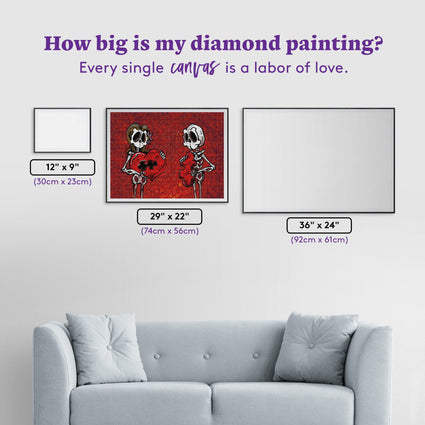 Diamond Painting We Just Fit 29" x 22" (74cm x 56cm) / Square With 26 Colors Including 2 ABs / 66,080