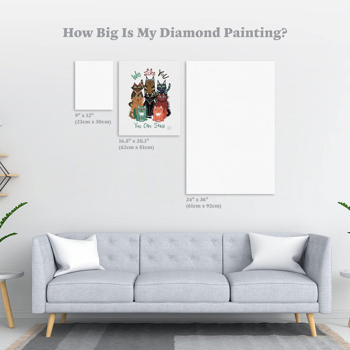 Diamond Painting We Like You 16.5" x 20.1" (42cm x 51cm) / Square With 18 Colors / 33,000