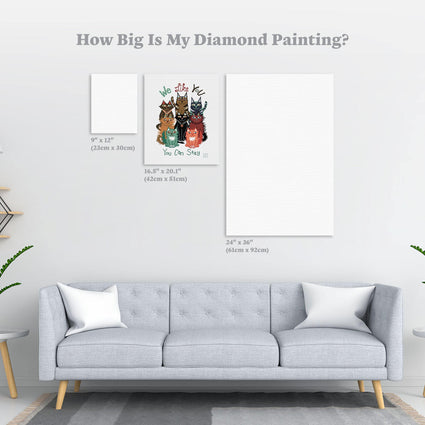 Diamond Painting We Like You 16.5" x 20.1" (42cm x 51cm) / Square With 18 Colors / 33,000