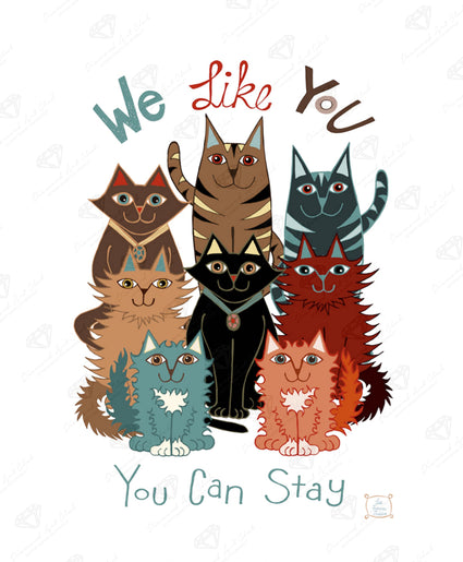 Diamond Painting We Like You 16.5" x 20.1" (42cm x 51cm) / Square With 18 Colors / 33,000