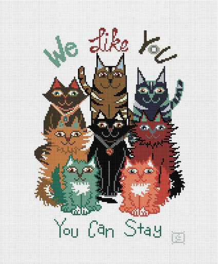 Diamond Painting We Like You 16.5" x 20.1" (42cm x 51cm) / Square With 18 Colors / 33,000