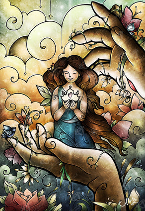 Diamond Painting Who You Say I am 18.5″ x 26.8″ (47cm x 68cm) / Round With 35 Colors Including 1 AB / 40,006