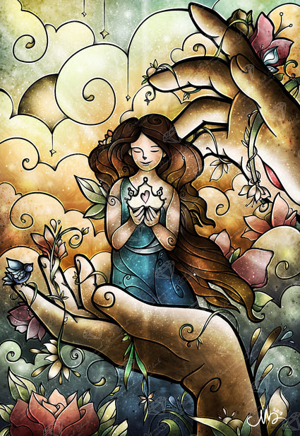 Diamond Painting Who You Say I am 18.5″ x 26.8″ (47cm x 68cm) / Round With 35 Colors Including 1 AB / 40,006