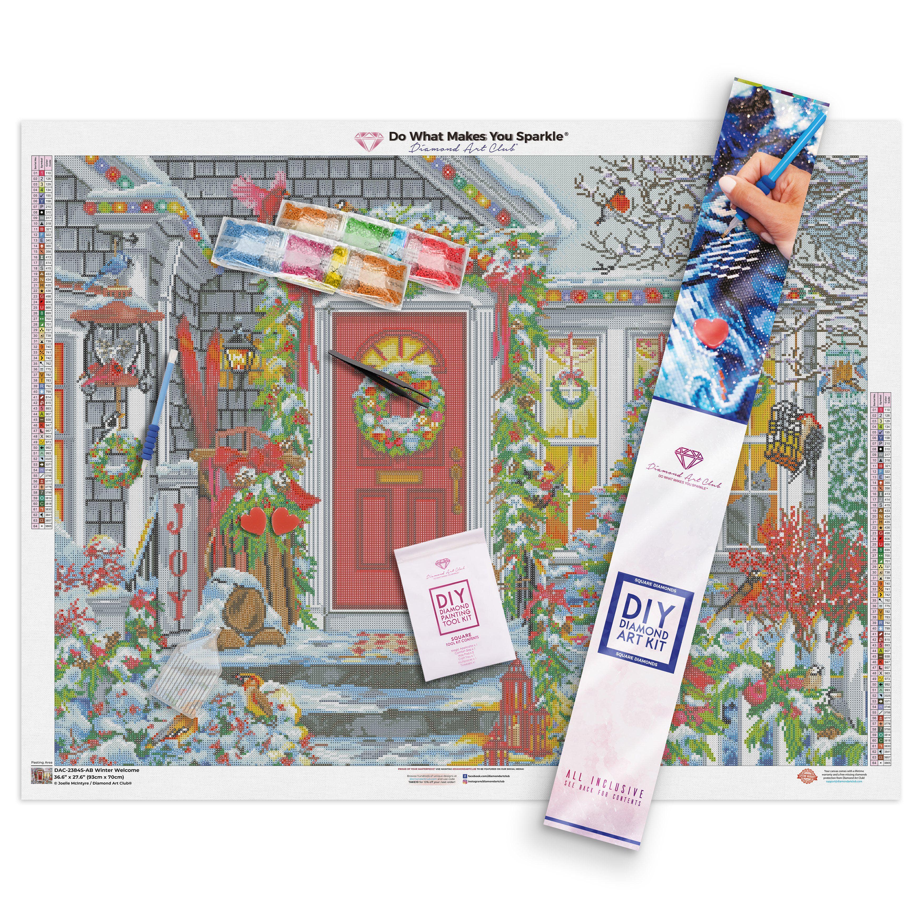 冬のお出迎え ダイヤモンドペインティングキット – Diamond Art Club