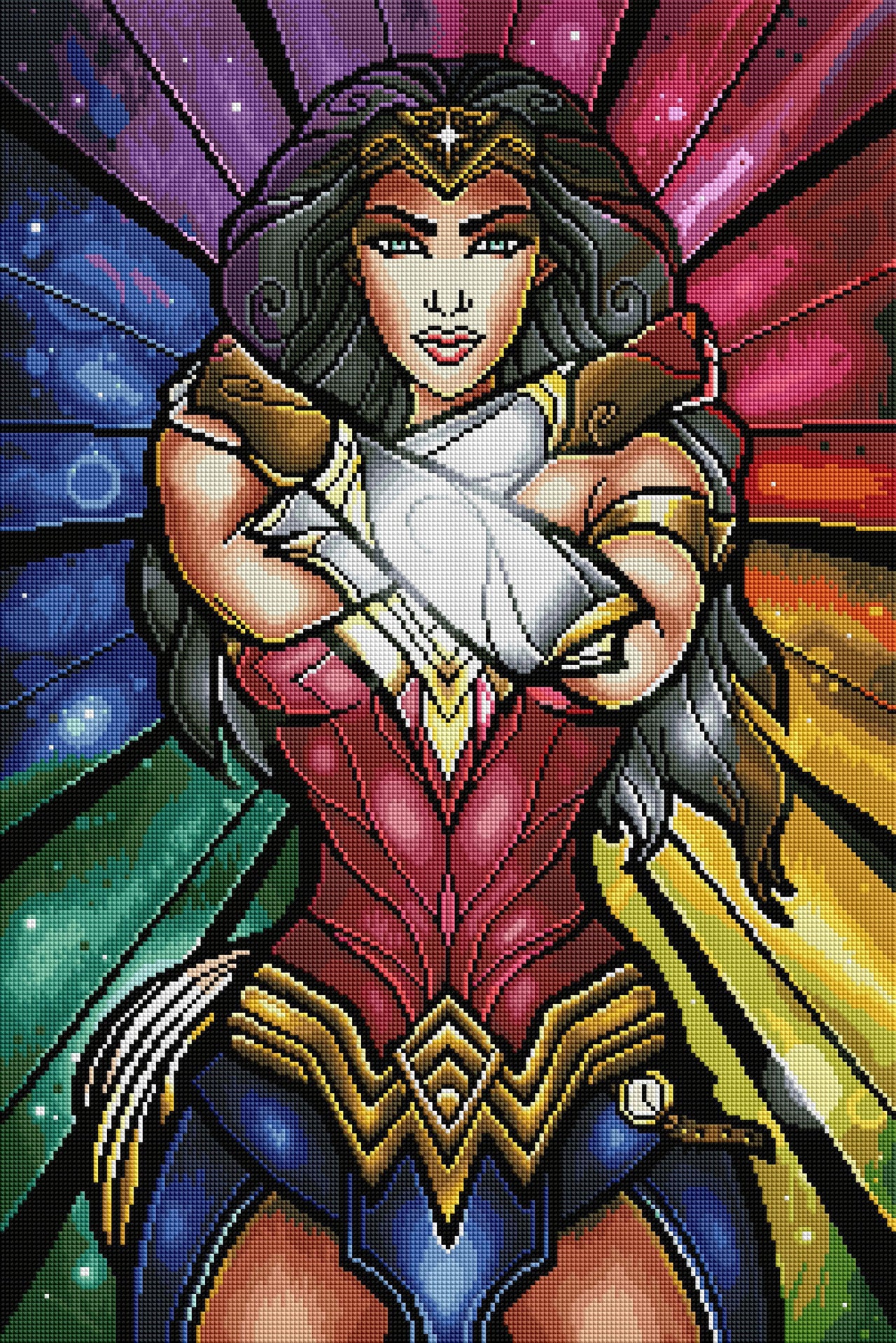 Diamond Painting Wonder Woman 1984™ 20" x 30" (51cm x 76cm) / Square With 67 Colors Including 4 ABs / 60,501