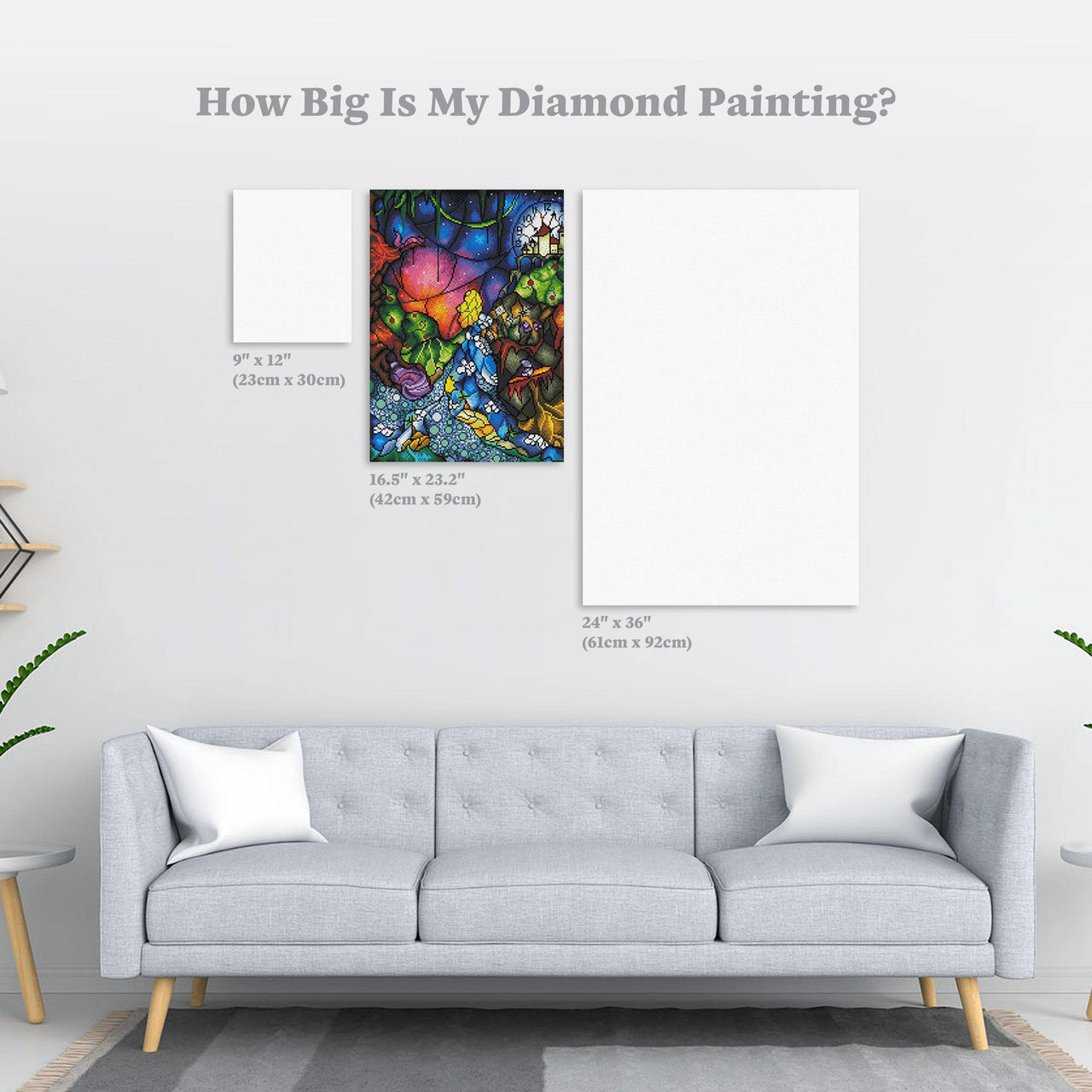 Diamond Painting Wonderland 16.5″ x 23.2″ (42cm x 59cm) / Round With 45 Colors Including 1 AB / 31,141