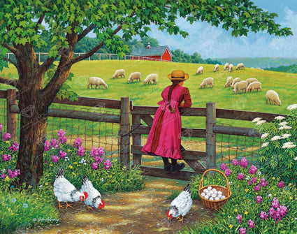 Diamond Painting Wool Gathering 28" x 22″ (71cm x 56cm) / Square with 50 Colors including 3 ABs / 68,947