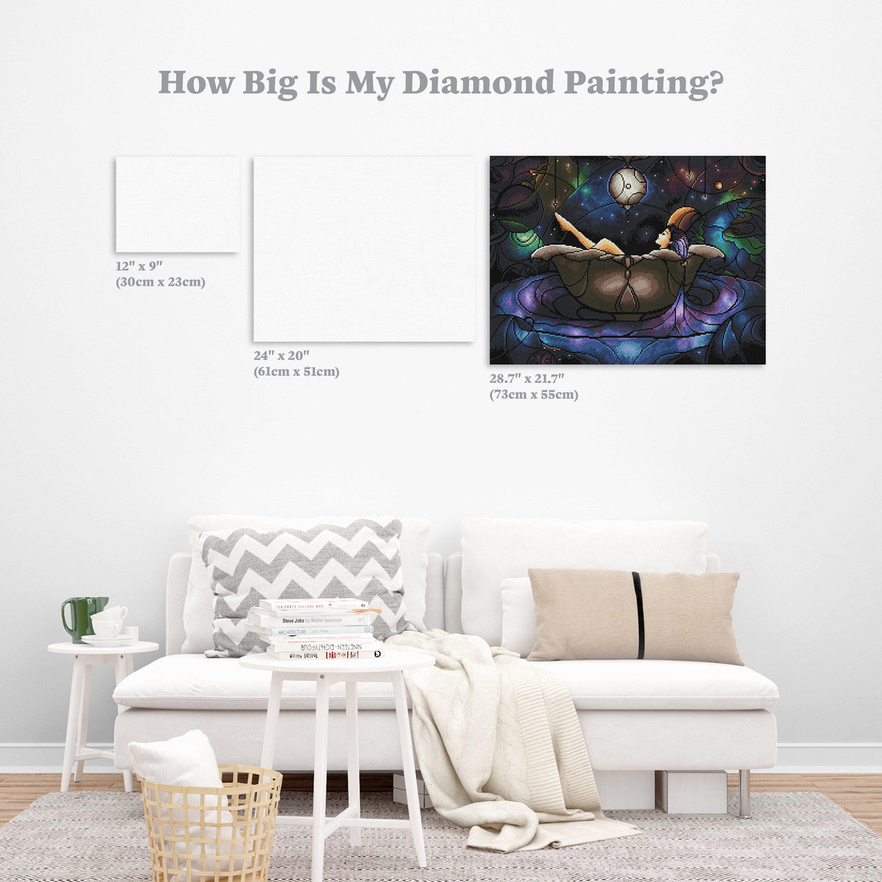Diamond Painting Worlds Away 21.7" x 28.7" (55cm x 73cm) / Round With 39 Colors Including 2 ABs / 50,314