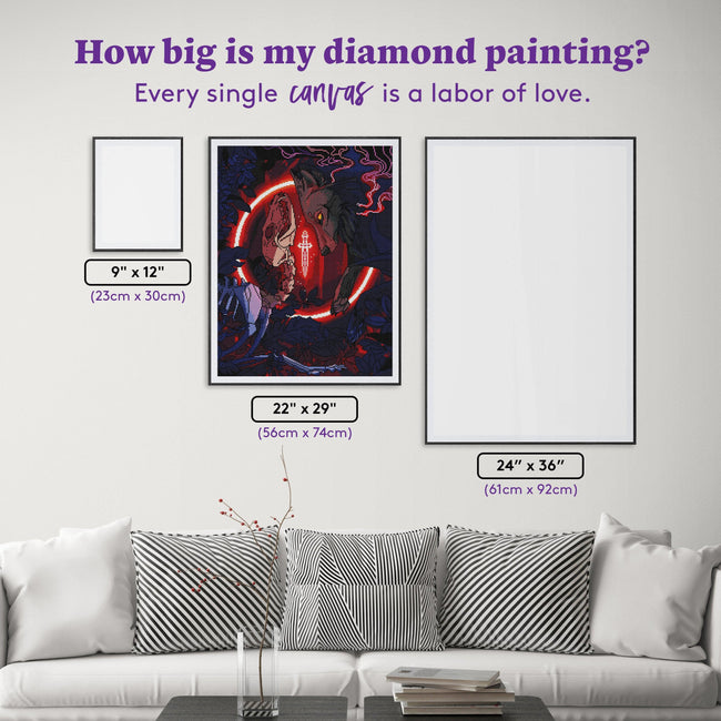 Diamond Painting You've Changed 22" x 29" (56cm x 74cm) / Round With 36 Colors Including 4 ABs / 52,138